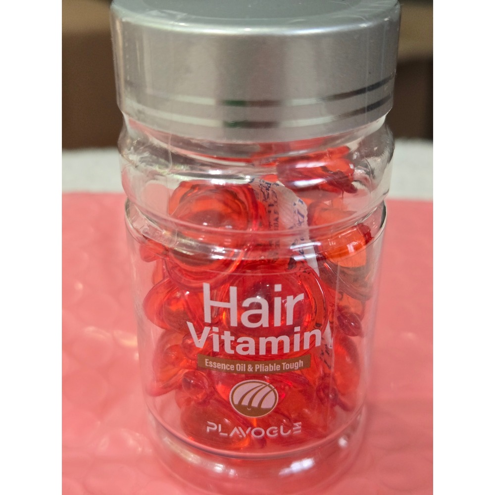 Playvogue Hair Vitamin Essence Oil Capsules for Soft Shiny Flexible‎ Hair